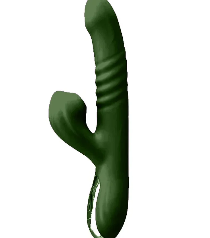 Suck thrusting vibrator,akkus. Zöld